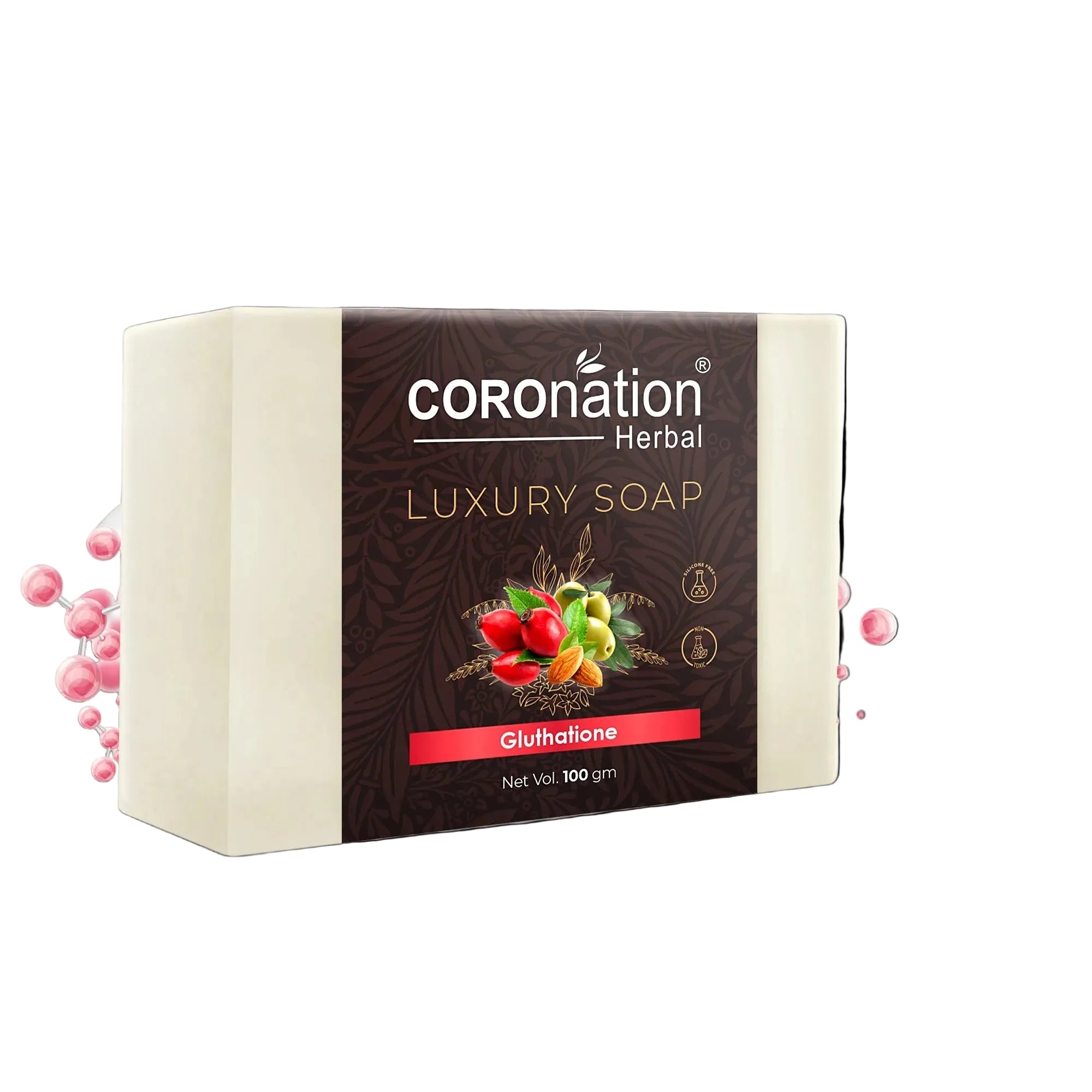 COROnation Herbal Glutathione Soap, 100 g | Gentle Cleansing Soap for Daily Skincare