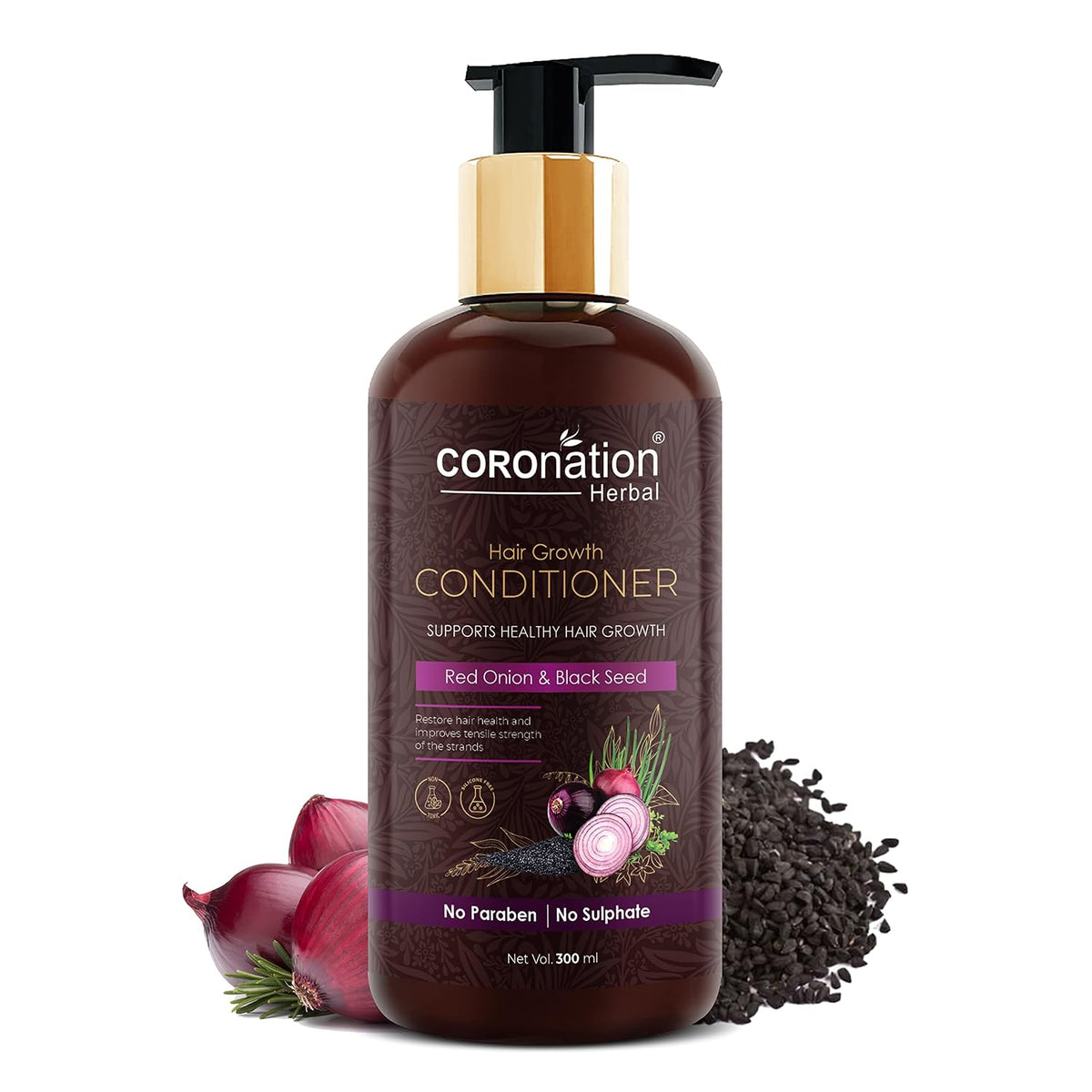 COROnation Herbal Red Onion Hair Conditioner, 100 ml | Hair Conditioning Care for Soft, Smooth & Manageable Hair