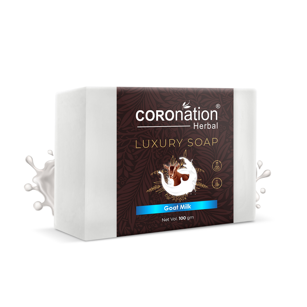 COROnation Herbal Goat Milk Soap, 100 g | Gentle Cleansing Soap for Soft and Smooth Skin