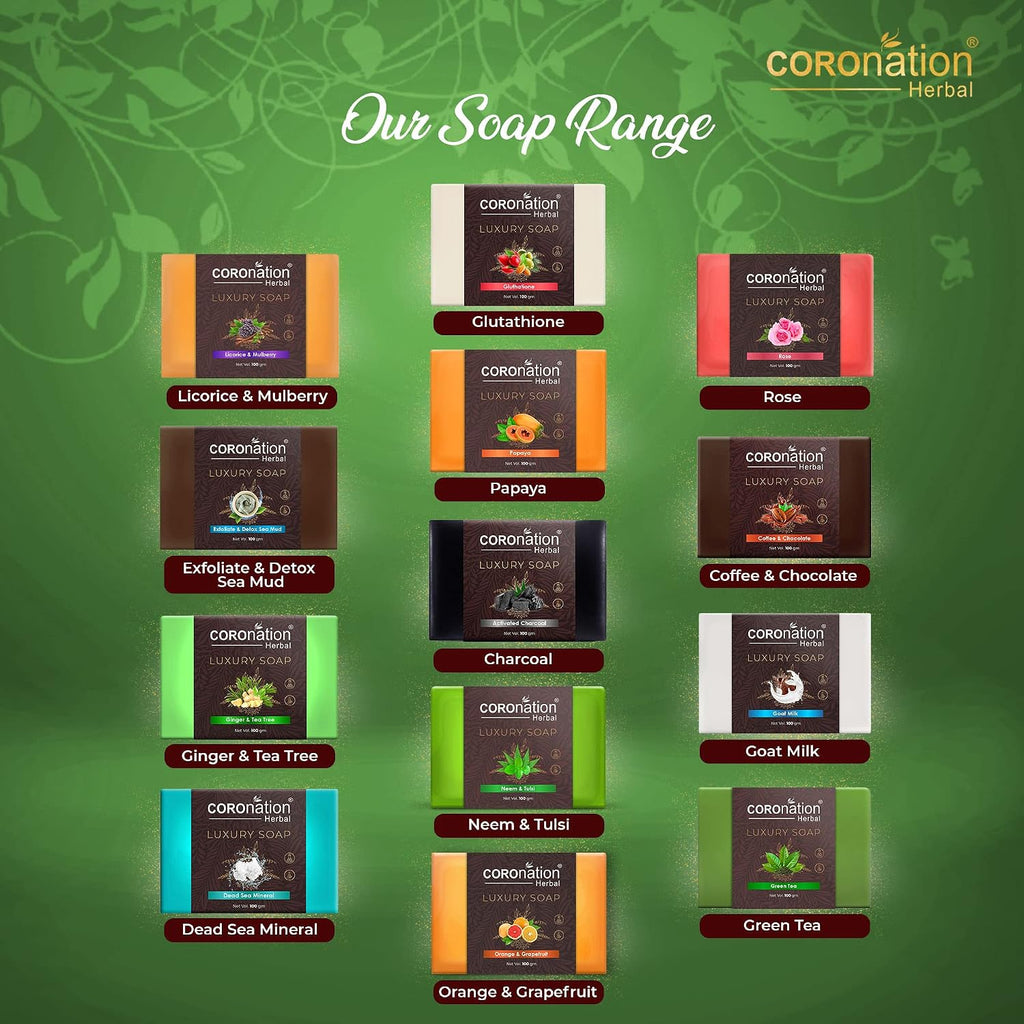 COROnation Herbal Neem Tulsi Soap, 100 g | Gentle Cleansing Soap for Daily Use