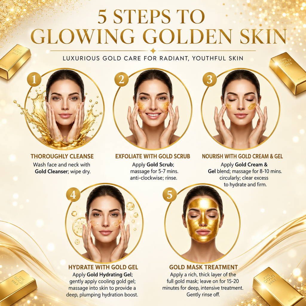 COROnation Herbal Gold Facial Kit for Glowing & Radiant-Looking Skin – 26 g