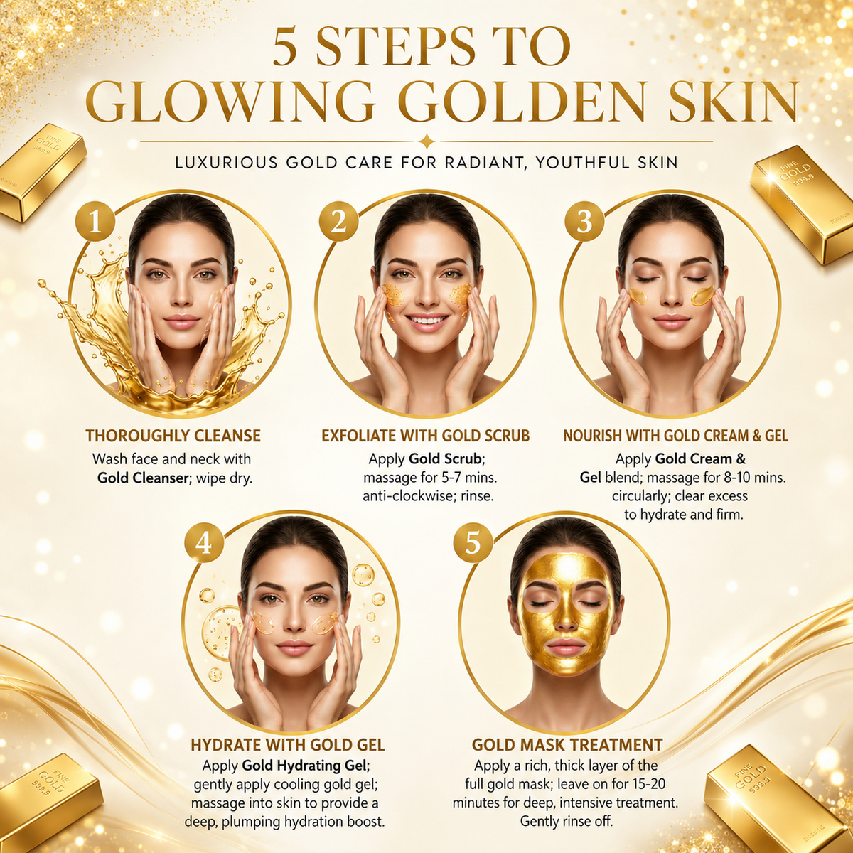 COROnation Herbal Gold Facial Kit for Glowing & Radiant-Looking Skin – 26 g