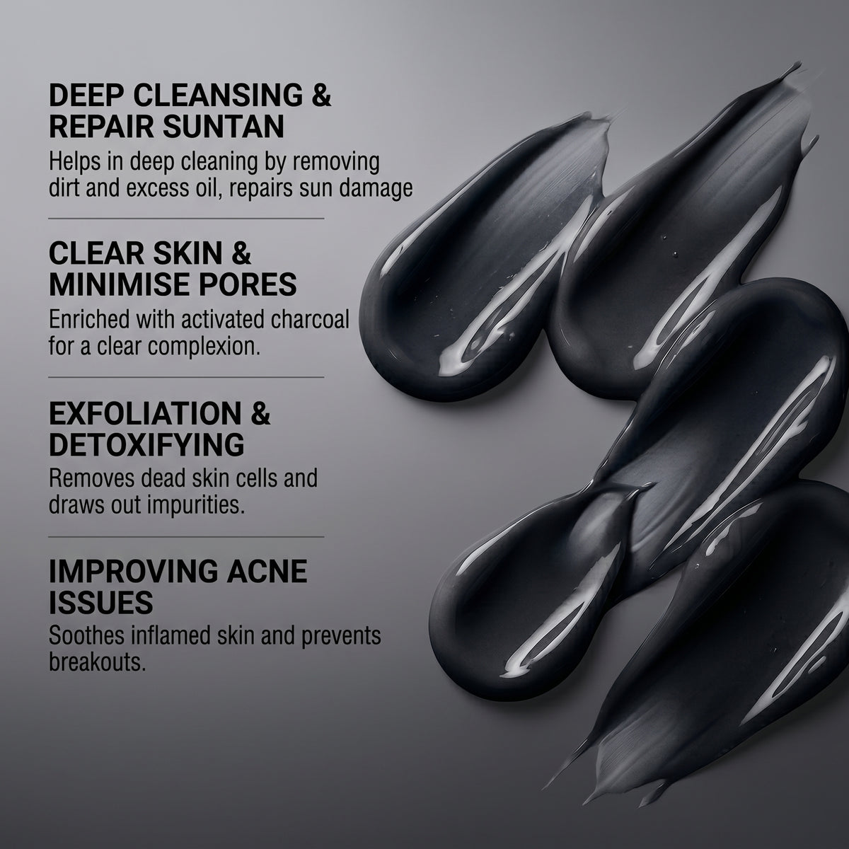COROnation Herbal Active Charcoal Face Wash for Deep Cleansing & Oil Control – 75 g
