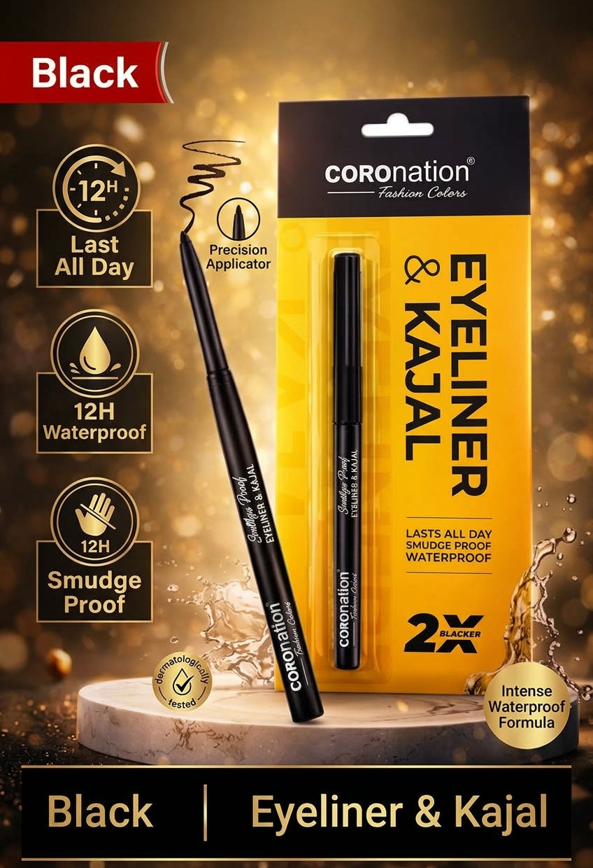 COROnation Herbal Eyeliner,| Smooth Application | For Defined and Attractive Eyes