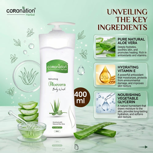 Coronation Body Wash - Aloevera - 400ml