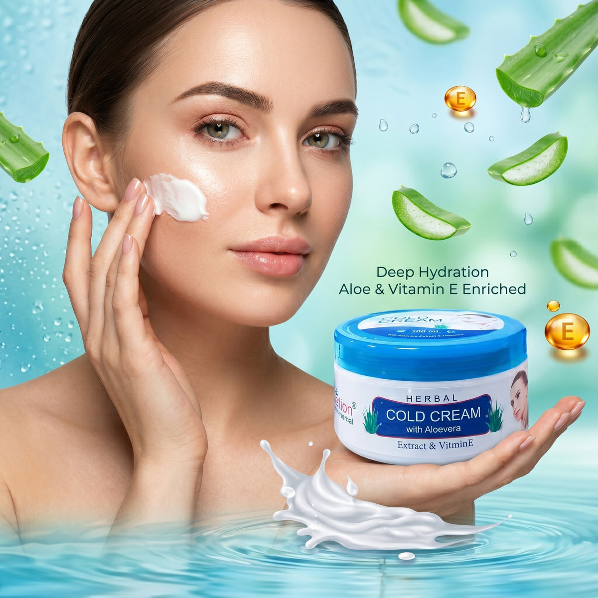COROnation Herbal Cold Cream for Deep Moisturization & Soft, Smooth Skin – 500 ml