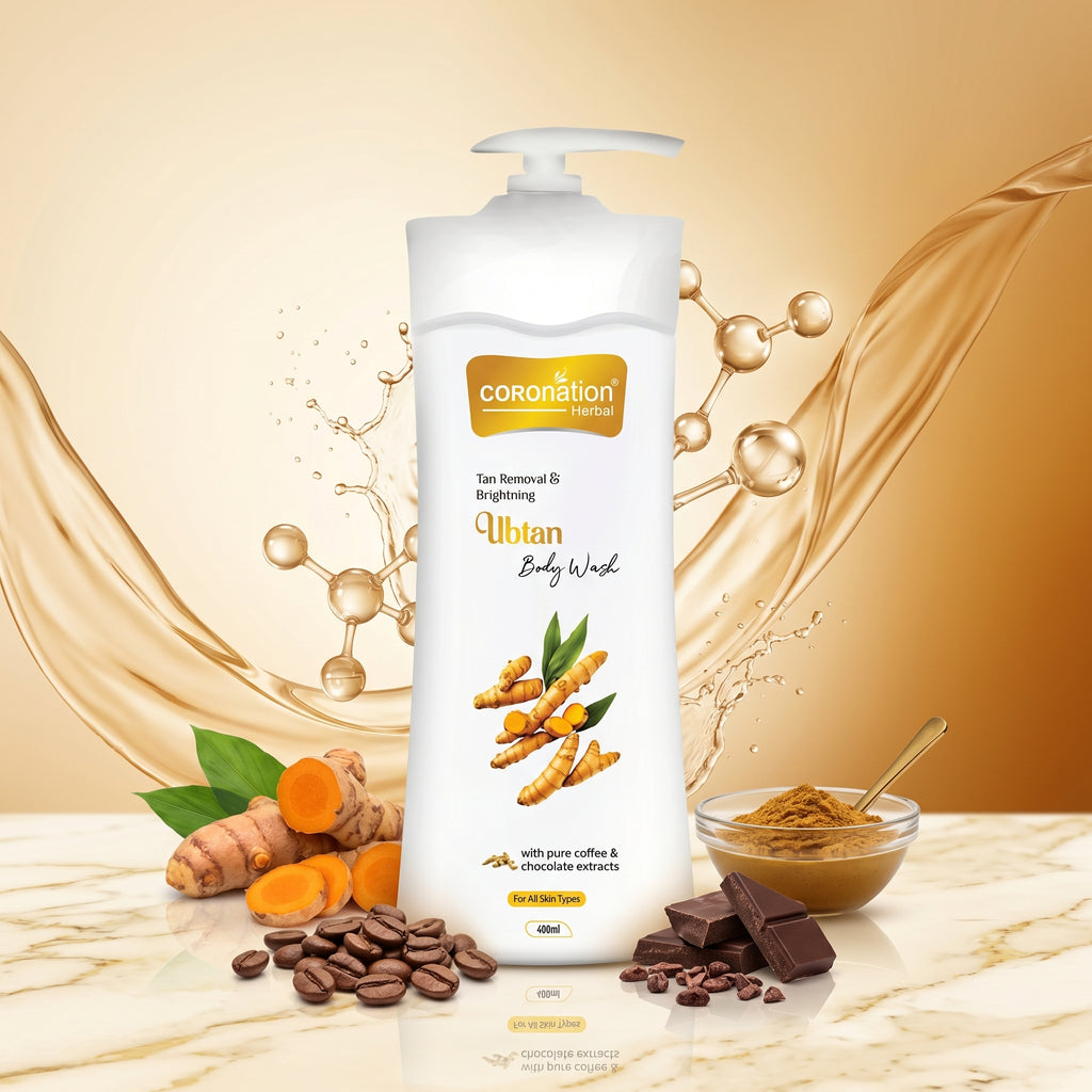COROnation Herbal Ubtan Body Wash, 400 ml | Gentle Cleansing Body Wash for Daily Use