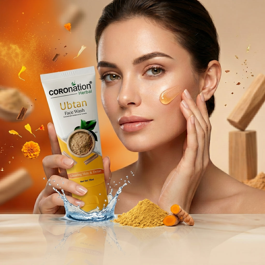 COROnation Herbal Ubtan Face Wash for Deep Cleansing & Radiant-Looking Skin – 75 g